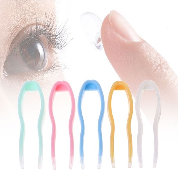 

contact lens pincet care travel clip remover tool tips random color kit 40ja