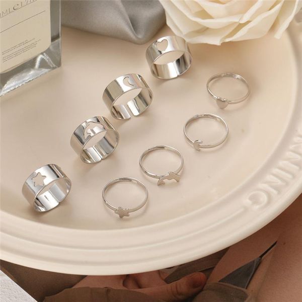 

wedding rings 17km trendy gold butterfly for women men lover couple set friendship engagement open 2021 jewelry, Slivery;golden