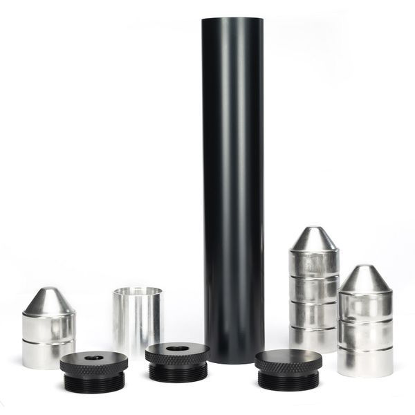 

10"l 1.75"od fuel filter 1/2-28 and 5/8-24 solvent trap 7075 aluminum tube 9pcs stainless steel cups for napa 4003 wix 24003