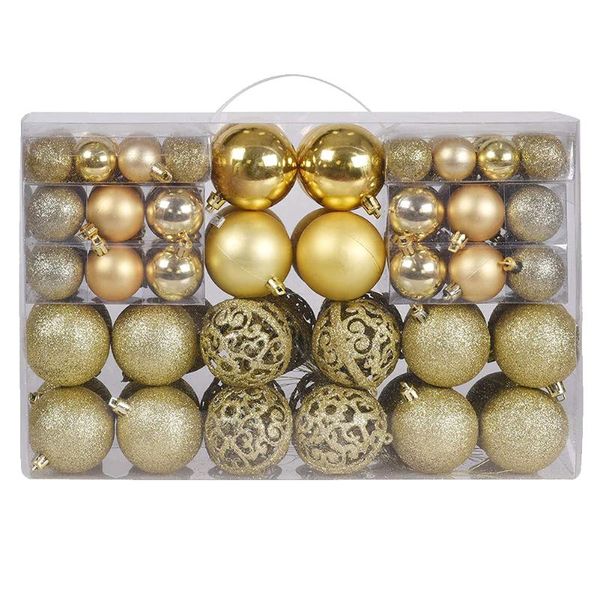 

party decoration tree home christmas ball hollow gift box 3-6cm accessories 100 pcs