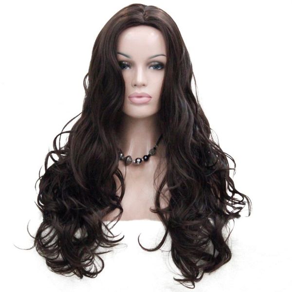 

synthetic wigs strongbeauty women's wig long curly capless black/red hair