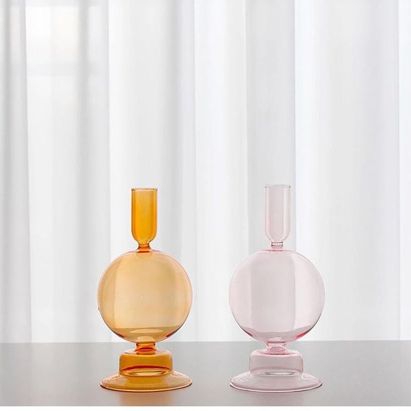 

candle holders glass holder for wedding decorations candlestick romantic nordic stand decoration