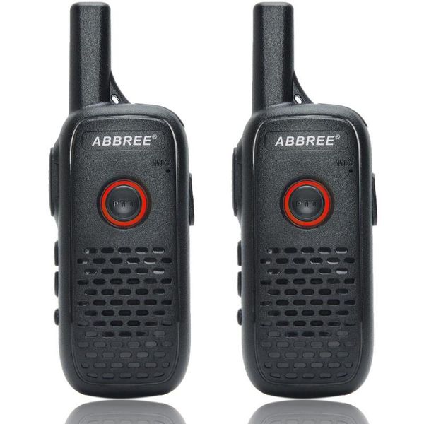 

walkie talkie 2pcs abbree ar-q2 mini portable dual pusb charge vox two-way radio handheld transceiver uhf 400-470mhz