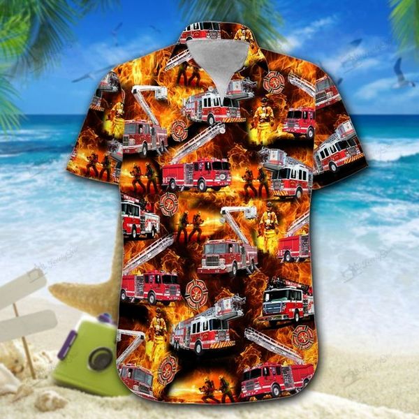 

holiday style design hawaiian style men's short-sleeved shirt train print geometric print party beach daily casual top, White;black