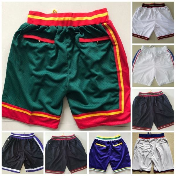 

just basketball pocket shorts black white blue green, Black;blue