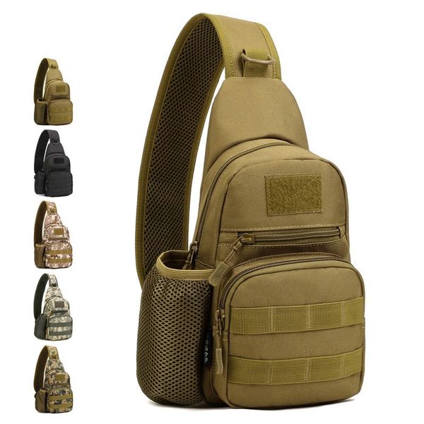 

tactical army shoulder bag men sling crossbody molle bags multicam camouflage camping travel hiking hunting military backpack outdoor
