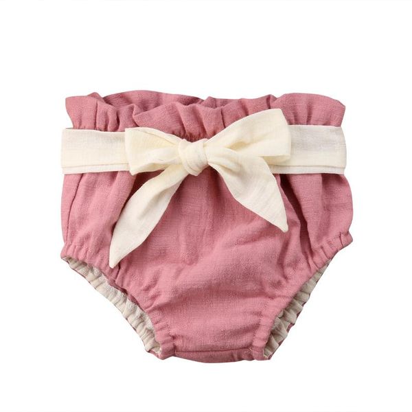 

born toddler baby girls shorts solid bowknot pp short pants nappy diaper summer clothing, Black