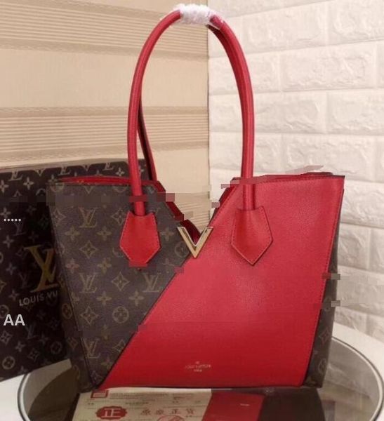 

7 kimono luxury new printed color matching handbag women's bag gglvlouisvitton yslvutton, Red;black