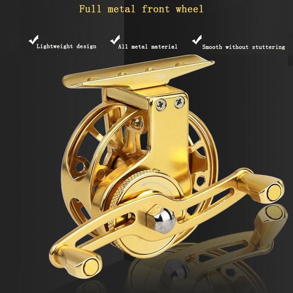 

winter reel hp-55 all metal fish coil fishing reels material tackle equipment ice baitcasting