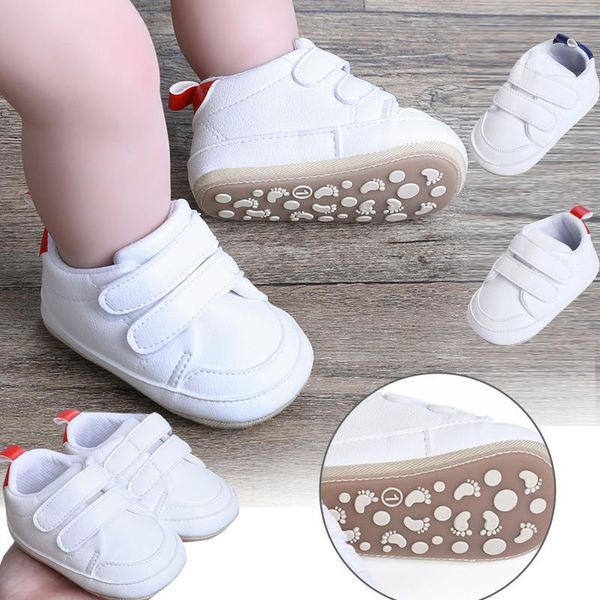 

first walkers summer children toddler baby solid sports shoes non-slip hook & loop soft bottom prewalker sneakers