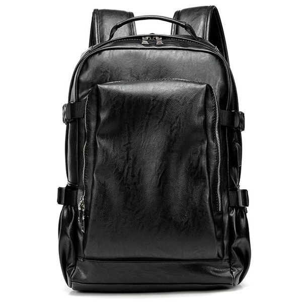 

backpack men travel leisure backpacks retro casual bag schoolbags teenager black
