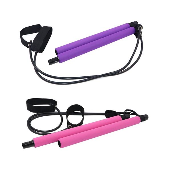 

yoga resistance band pilates stick home gym workout exercise fitness equipment for pull rope excercise bands