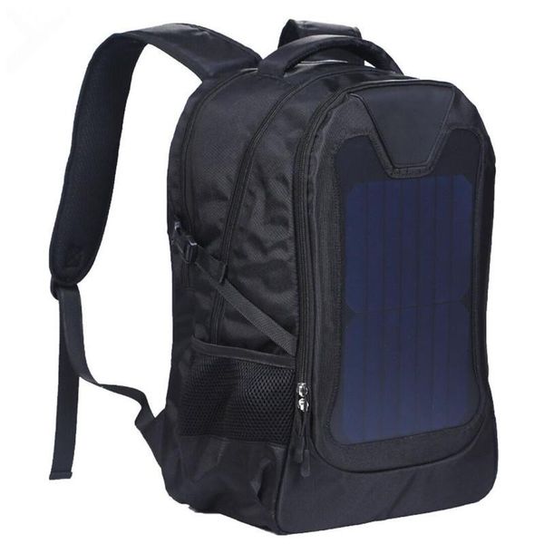

backpack original waterproof 5v solar battery charging business travel backpacks bags tourism panel usb output charger computer bag