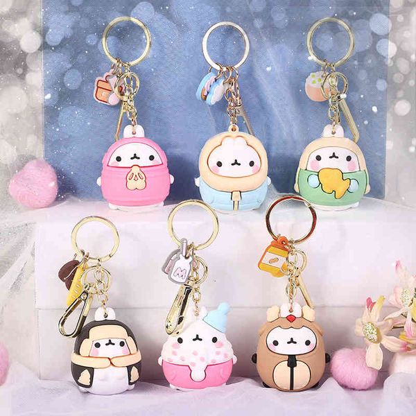 

fine key chain the most popular cartoon rabbit in wter south korea, Silver