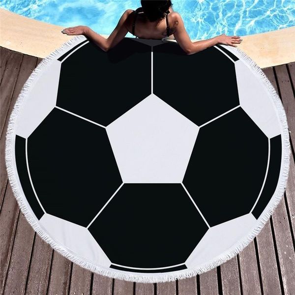 

towel multi balls printed summer beach travel outing casual picnic blanket swimming bath