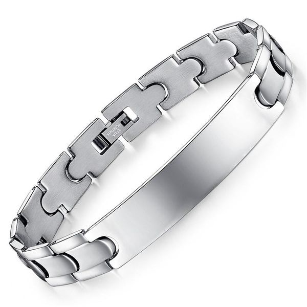 

link, chain cross jewelry bangle stainless steel men's, Black
