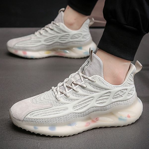 

summer breathable mh sports national fashion leisure coconut men's 2021 luminous running sho, Black