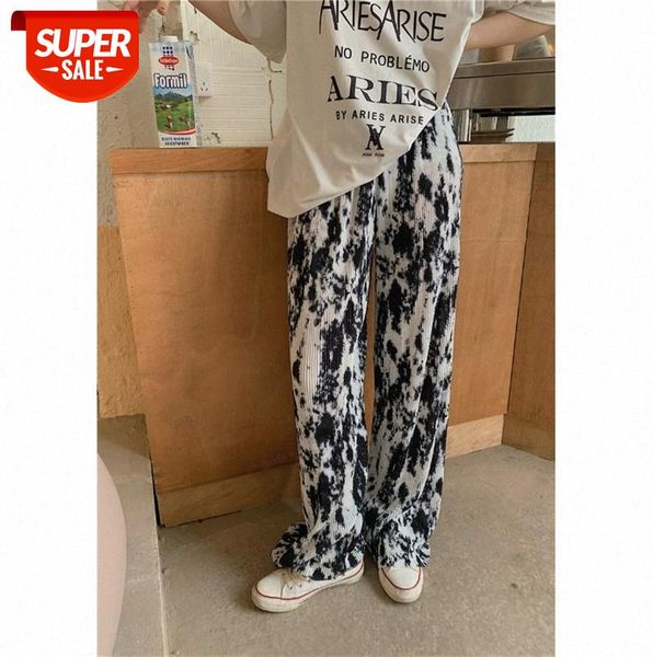 

ins three-color loose pleated slimming drape elastic waist casual pants #bb0o, Black;gray