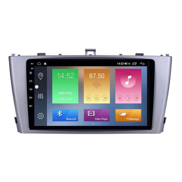 9-Zoll-Android 10-Auto-DVD-Player GPS-Navigationssystem für Toyota AVENSIS 2009-2013 mit MUSIK-USB-Unterstützung OBD II-Rückfahrkamera