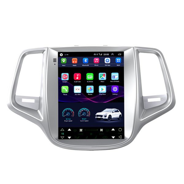 Android 2 Din Din DVD Radio 9.7 polegadas GPS NAV Multimedia player para Hyundai Elantra 2012-2015 Steer Roda Controle Suporte