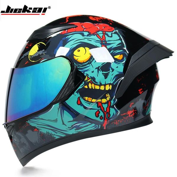 

motorcycle helmets jikai helmet sports double face angle mirror male
