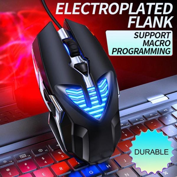 

mice g4 mouse luminous high sensitivity 6 keys macro programming mechanical for game console