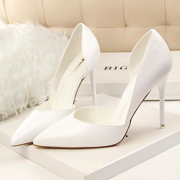 

dress shoes fashion high heels women pumpsblack pink yellow bridal wedding ladies party, Black