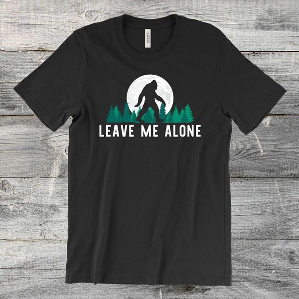 

leave me alone bigfoot t-shirt funny bigfoot gift for friend valentine gift idea, White;black