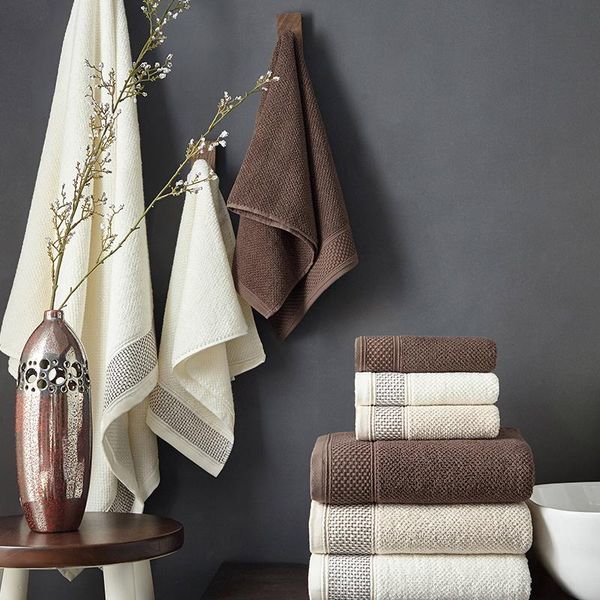 

towel 2021 design embroid luxury soft face towe/bath 34x75/70x140 set
