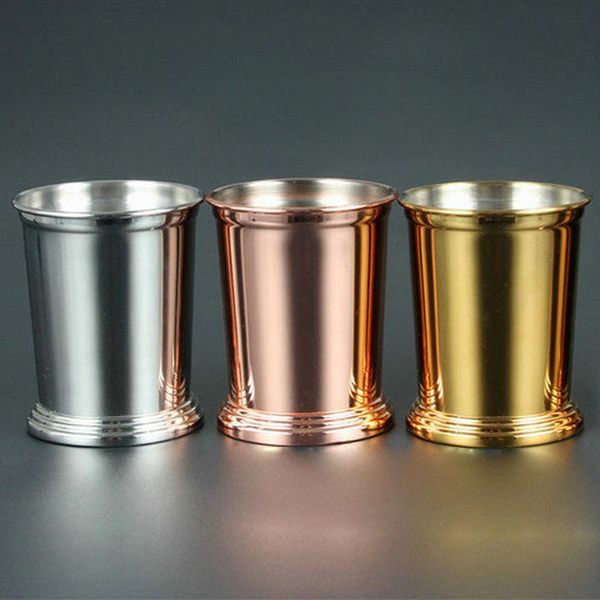 

mint julep mojito cup stainless steel cocktail glass wine glasses