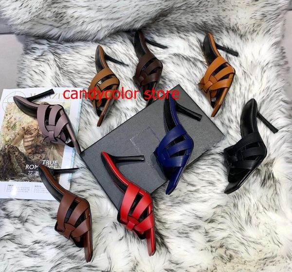 

red black brown matte leather gladiator sandalias de las mujeres celebrity style fashion girls shoes big size 42 43 dress