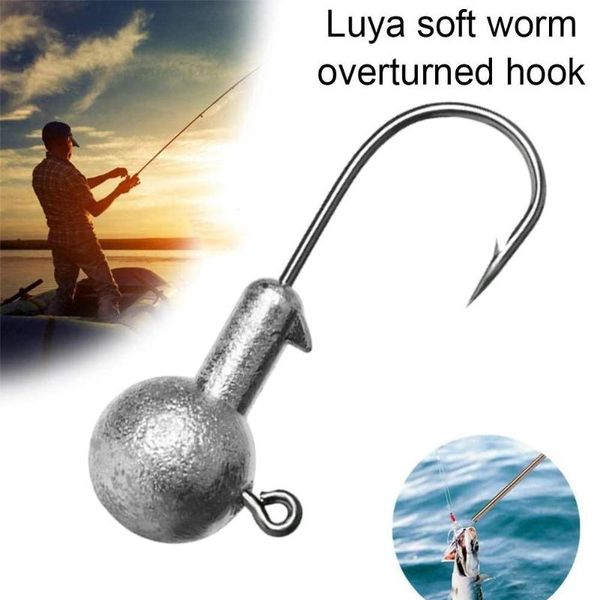

10pcs/lot fishhook jighead tungsten jigs hooks fishing jig head for hook soft lure