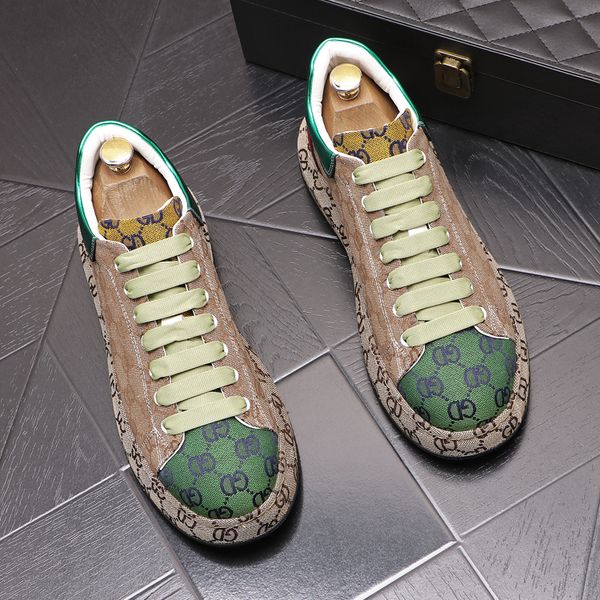 

British Fashion Designer Lace-Up Dress Wedding Party Leather Shoes Luxury Breathable Casual Sneakers Spring Autumn Men Vulcanized Loafers X106, Black