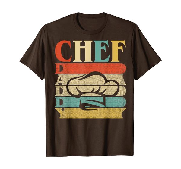 

retro vintage daddy chef t-shirt funny dad/father's gift, White;black