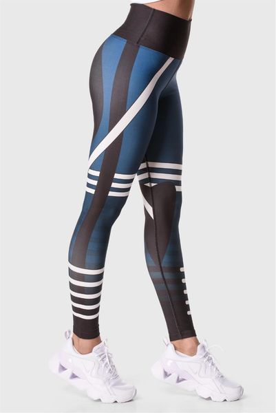 

women's leggings superstacy digital high waist patterned fitness, Black