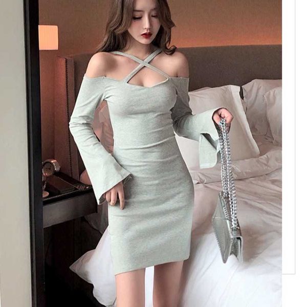

spaghetti strap mini satin dres cross bandage bodycon party pleated stretch short club 210601, Black;gray