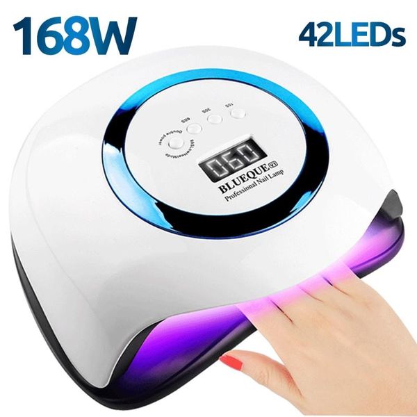 

led nail lamp for manicure dryer lcd display smart sensor gel polish quick drying nails art salon tool lampara dryers