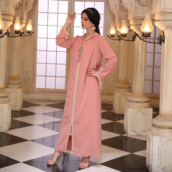 

ramadan eid mubarak women abaya dubai turkey arabic muslim fashion jalabiya prayer hijab dress robe femme kaftan musulmane islam, Red