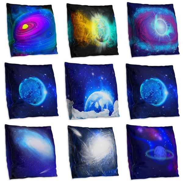 

cushion/decorative pillow space universe cushion cover cartoon earth moon covers for home car sofa double sides decorative pillowcases