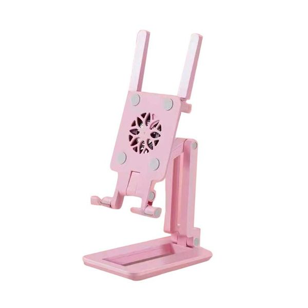 

cell phone mounts & holders portable lapholder mini cooling fan foldable stand with fill light for mobile smart