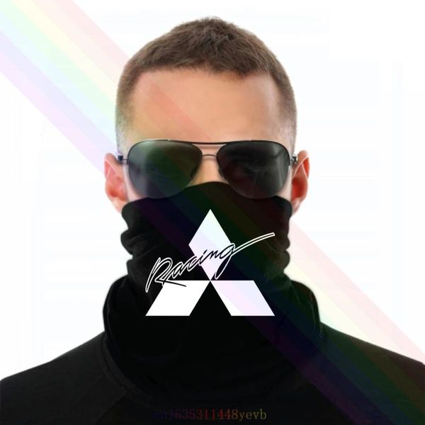 

scarves mitsubishi racing logo classic black headband scarf bandana neck warmer unisex, Blue;gray