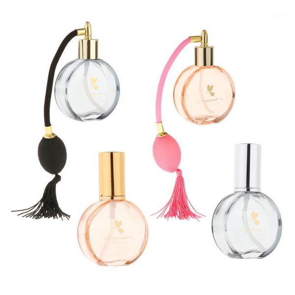 

storage bottles & jars travel 75ml 2.5 ounce empty clear glass fragrance perfume bottle atomizer refillable fine mist spray