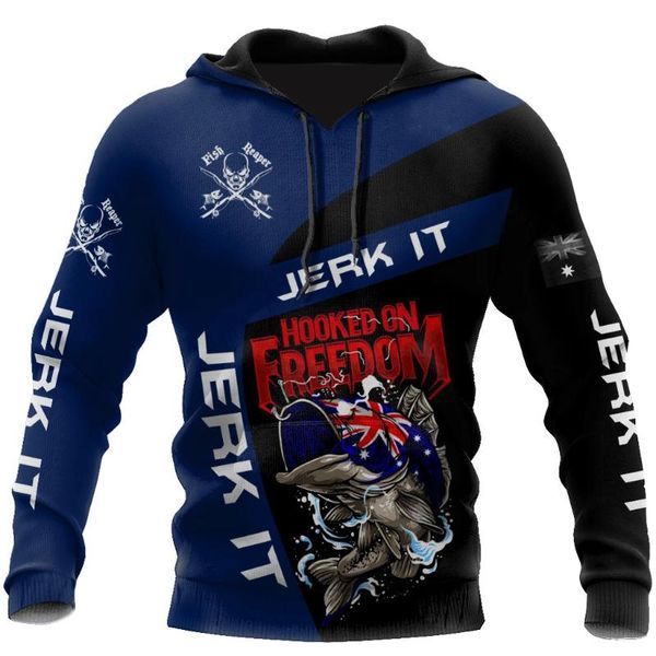 

men's hoodies & sweatshirts autumn winter hoodie fashion hip hop sweatshirt animal fish 3d print retro harajuku 2021 tracksuit casual, Black