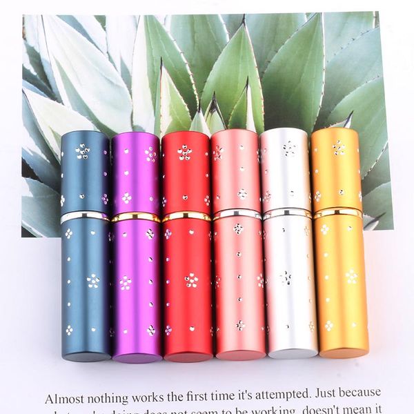 

ynzzio 5ml portable refillable perfume bottle with spray scent pump empty cosmetic containers atomizer 1 pieces storage bottles & jars