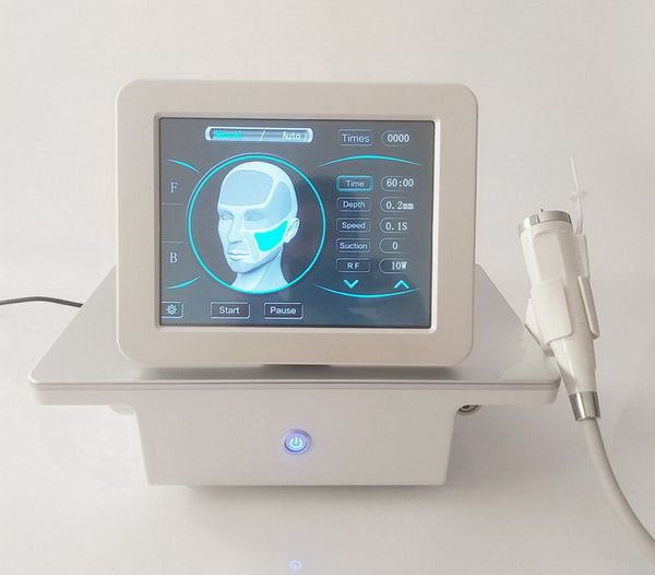 RF фракционная микроигольная машина с 4 наконечниками, золотая микроигла, лифтинг лица, радиочастотная подтяжка кожи, удаление морщин, борьба со старением