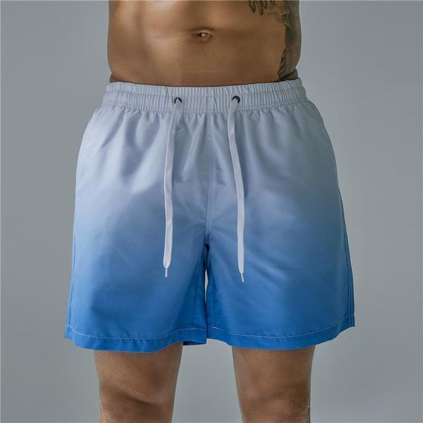 

swimsuit beach quick drying trunks for men swimwear sunga boxer briefs board shorts fast dry men's, White;black