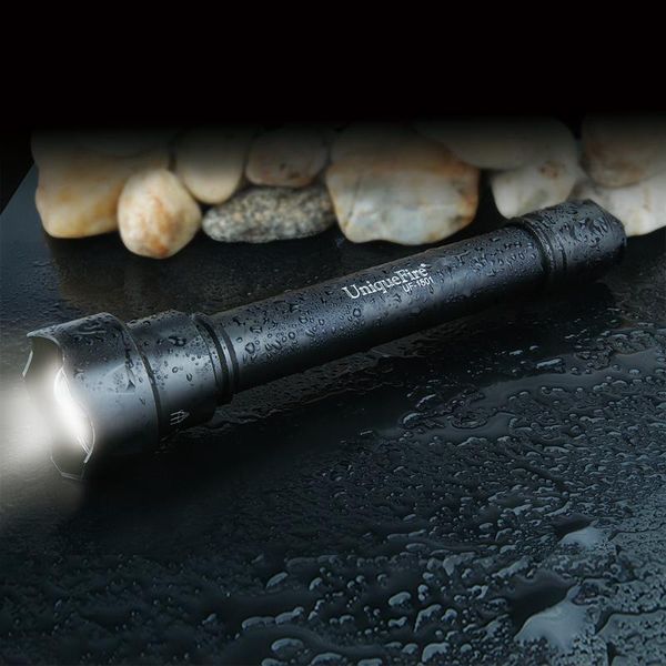

flashlights torches uniquefire mini 1501 xm-l2 1200 lumen led 5 mode torche zoomable 38mm convex lens torch