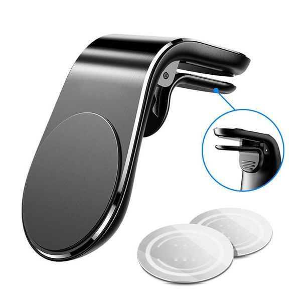 

creative magnetic car cellphone holder air outlet mobile phone personality alloy clip stand for all model cell mounts & holders