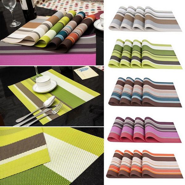 

placemat bar mat plate table set kitchen pads 30*45cm 4pcs mats &
