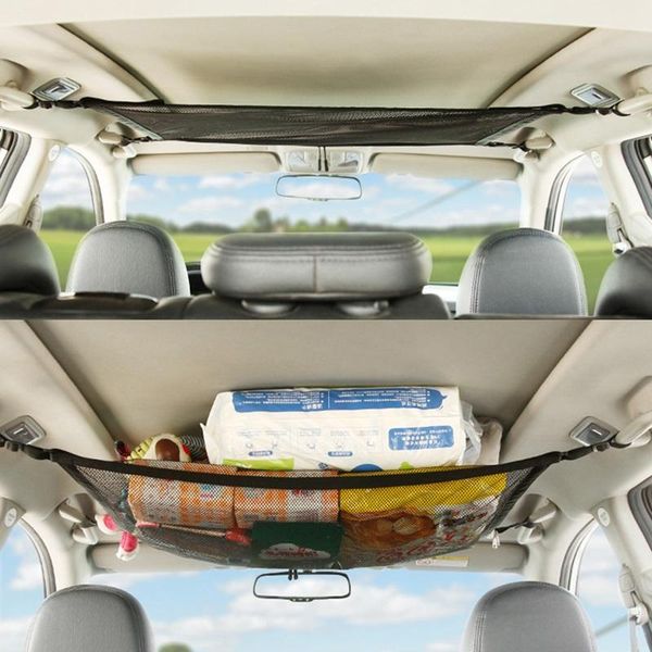 

car ceiling storage net roof interior bag cargo sundries organizer